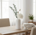 The Lines Fluted Ceramic Vase — White
