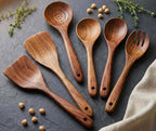 Artisan Wooden Cooking Utensils 6-Piece