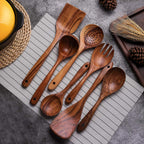 Artisan Wooden Cooking Utensils 6-Piece