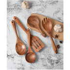 Artisan Wooden Cooking Utensils 6-Piece